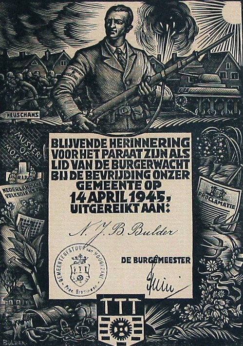 Herinneringsprent Burgerwacht